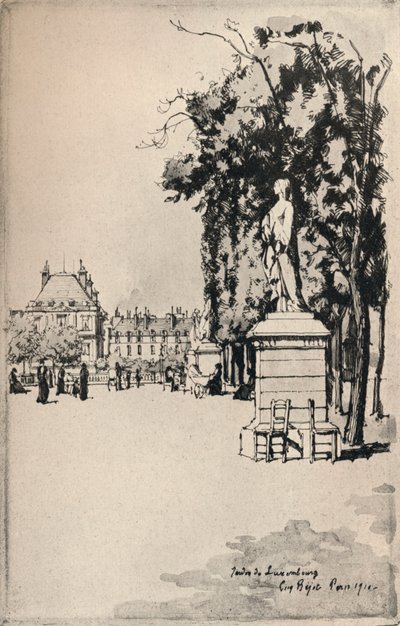 Lucemburská zahrada, 1915 od Eugene Bejot