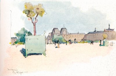 Les Tuileries, 1915 od Eugene Bejot