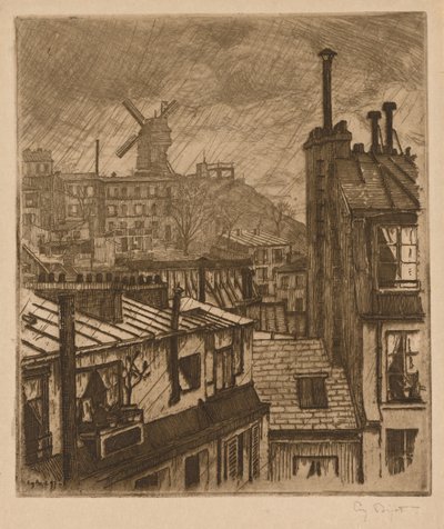 Montmartre, Moulin de la Galette od Eugene Bejot