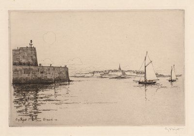 Saint-Malo Vue de Dinard (Saint-Malo vu de Dinard) od Eugene Bejot