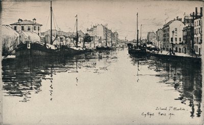 Kanál St Martin, 1915 od Eugene Bejot