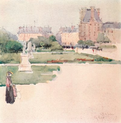 Tuilerijské zahrady, 1915 od Eugene Bejot