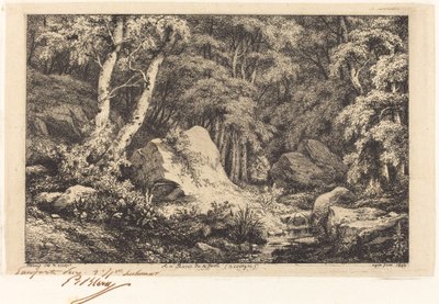 V rokli zlomu, Auvergne (Ravine v Auvergne) od Eugene Bléry