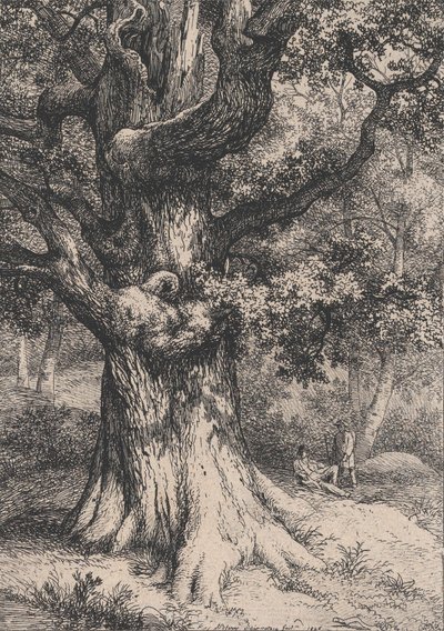 Karel Veliký, Dub s orlím hnízdem, 1845. od Eugene Bléry