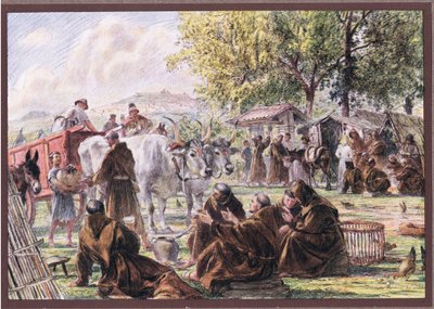 Kapitula Panny Marie Andělské poblíž Assisi, 1919 od Eugene Burnand