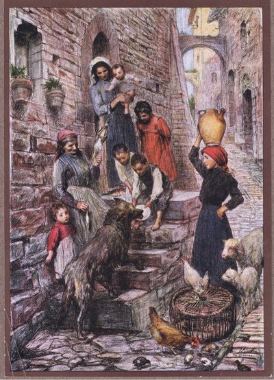 Vlk z Gubbia po jeho konverzi, 1919 od Eugene Burnand