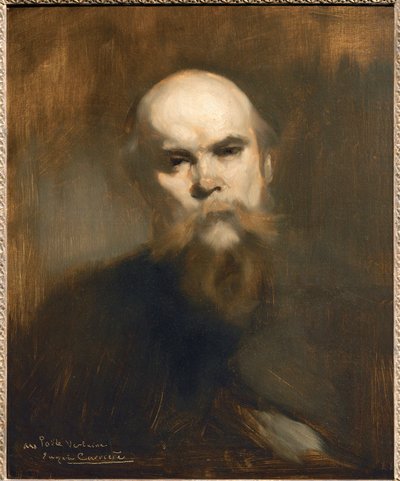 Paul Verlaine, básník (olej na plátně) od Eugene Carriere