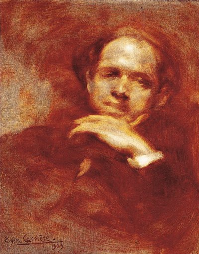 Portrét Pau Casals, violoncellista, dirigent a španělský skladatel (1876-1973) 1903 (olej na plátně) od Eugène Carrière