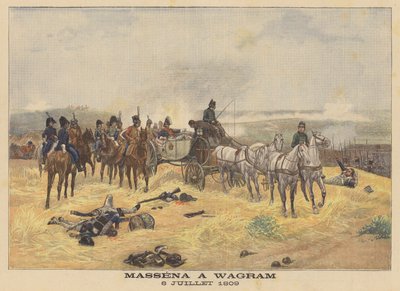 Maršál Massena v bitvě u Wagramu, 6. července 1809 od Eugene Chaperon