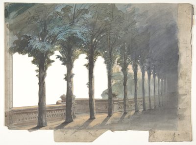 Návrh pro jeviště v opeře, Paříž, 1830-90. od Eugene Ciceri