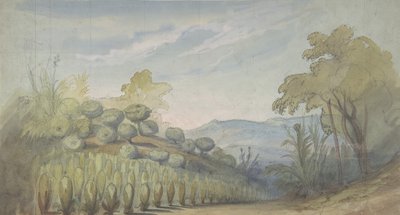 Návrh pro jeviště v opeře, Paříž, 1830-90. od Eugene Ciceri