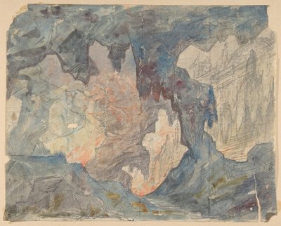 Návrh pro jeviště v opeře, Paříž, 1830-90. od Eugene Ciceri