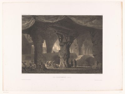 Theaterdecor se setkal s katakombeny Les catacombes (needit.) (název na objektu) Theatredecors (název série) Décorations de théâtre (název série na objektu) od Eugene Ciceri