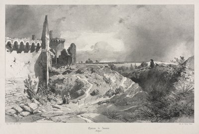 Malebné a romantické cesty starověkou Francií. Bretaň: Chateau de Susinio od Eugene Ciceri