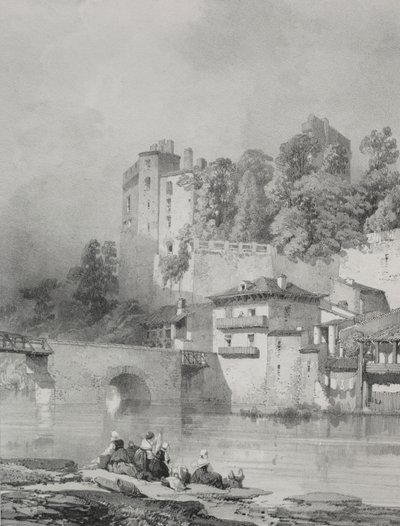 Malebné a romantické cesty starověkou Francií. Bretaň: Chateau de Clisson od Eugene Ciceri