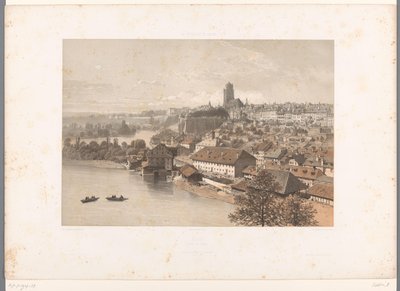 Pohled na Bern Berne (název na objektu) Tváře ve Švýcarsku a Savoy (název série) La Suisse et la Savoie (název série na objektu) od Eugene Ciceri