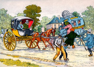 Kabriolet a kočár „coucou“ v roce 1885 od Eugene Courboin