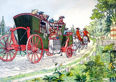 Autobus z Paříže do Versailles od Eugene Courboin
