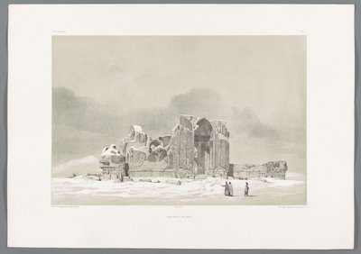 Zřícenina Modré mešity v Tabrizu v Íránu Zřícenina mešity Tabriz (název na objektu) Perské krajiny (název série) Perse modern (název série) od Eugene Flandin