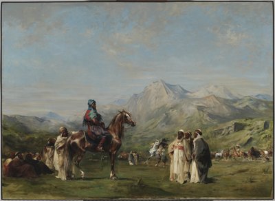 Tábořiště v pohoří Atlas od Eugène Fromentin