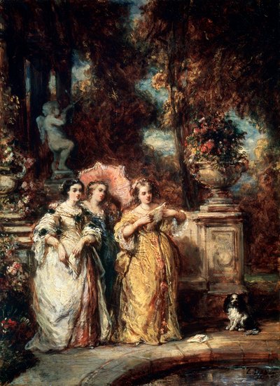 Procházka, 1852. od Eugene Isabey