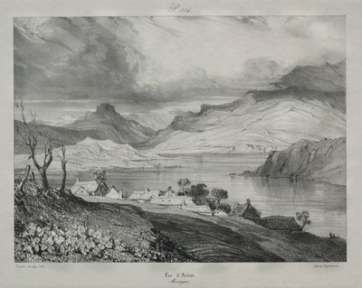 Auvergne: Lac dAidat, Auvergne, 1831. od Eugene Isabey