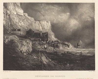 Kolem Dieppe od Eugene Isabey