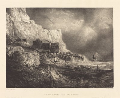 Kolem Dieppe od Eugene Isabey