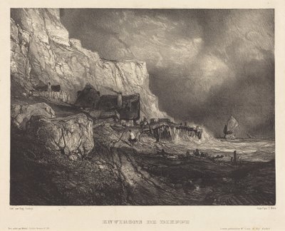 Okolí Dieppe od Eugene Isabey