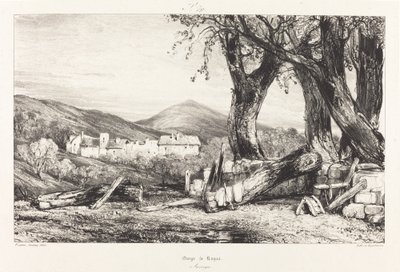 Soutěska Royat, Auvergne od Eugene Isabey
