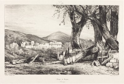 Údolí Royat, Auvergne od Eugene Isabey
