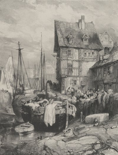 Interiér přístavu, 1833., 1833. od Eugene Isabey