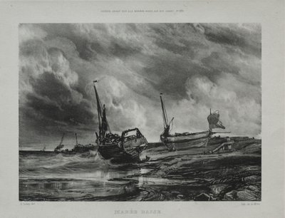 Marée basse, 1831. od Eugene Isabey