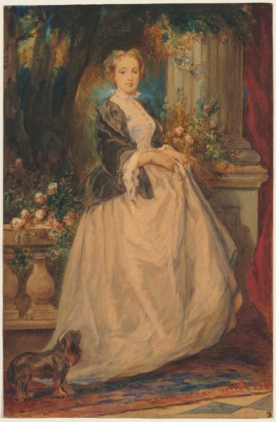 Portrét Madame Thomas (rozená Camille Boucher) od Eugene Isabey