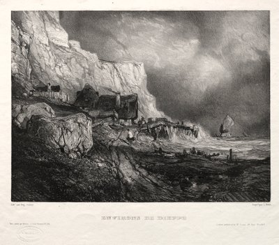 Six Marines: Environs of Dieppe, 1833. od Eugene Isabey