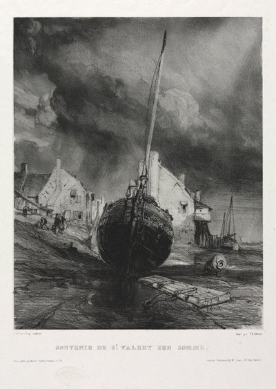 Šest mariňáků: Suvenýr Saint Valéry-sur-Somme, 1833. od Eugene Isabey