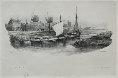 Suvenýry: Canal Bank, 1832. od Eugene Isabey