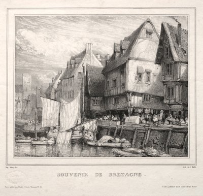 Suvenýry: Suvenýr z Bretaně, 1832. od Eugene Isabey