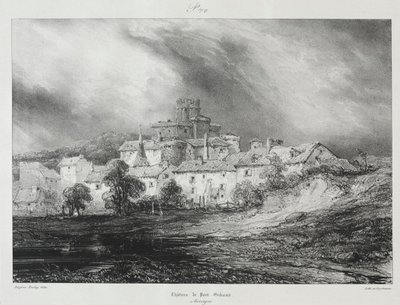 Malebné a romantické cesty starověkou Francií, Auvergne..., 1830. od Eugene Isabey