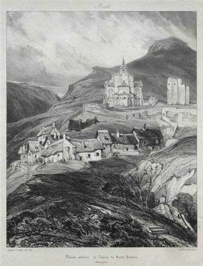 Malebné a romantické cesty starověkou Francií, Auvergne..., 1831. od Eugene Isabey