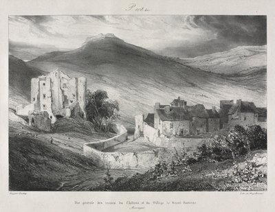 Malebné a romantické cesty starověkou Francií, Auvergne..., 1831. od Eugene Isabey