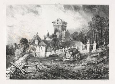 Malebné a romantické cesty starověkou Francií, Auvergne..., 1832. od Eugene Isabey