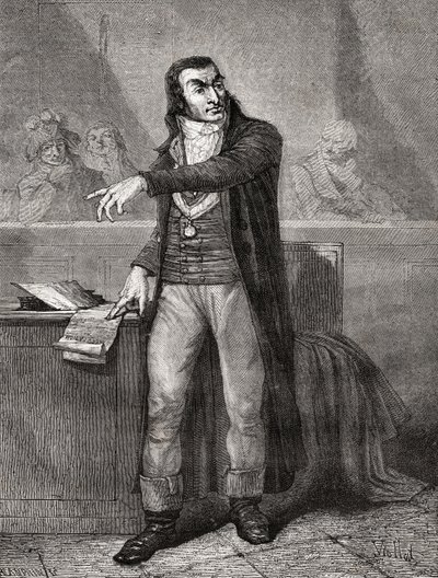 Antoine Quentin Fouquier-Tinville (1746-95), ryl Blanpain od Eugene Joseph Viollat