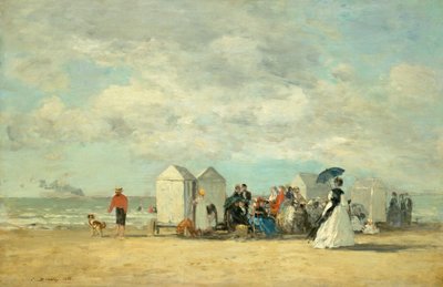Plážová scéna, 1862. od Eugene Louis Boudin