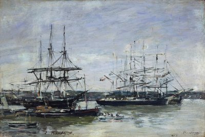 "Bordeaux", 1875 od Eugene Louis Boudin