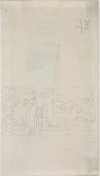 Bretonské ženy na pláži od Eugene Louis Boudin