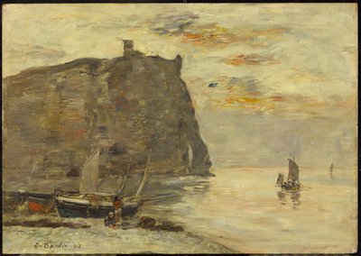 Falaises à Etrétat, 1894 od Eugene Louis Boudin