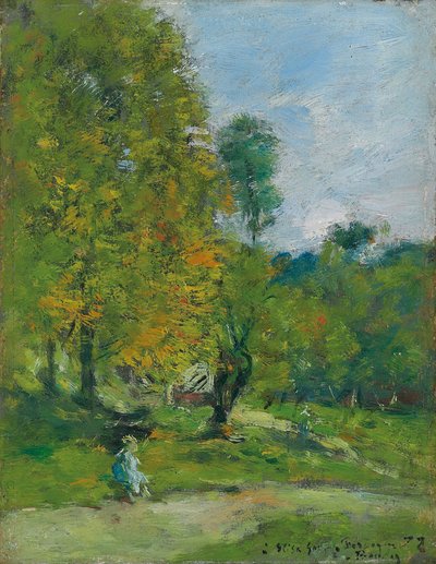 Zahrada ve Fervaques, 1872 od Eugene Louis Boudin