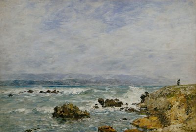 Pointe de l"Ilette, Antibes, 1893 od Eugene Louis Boudin