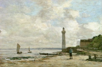 Maják v Honfleuru, 1864-66 od Eugene Louis Boudin